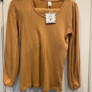 Kate Quinn Mommy & Me Pointelle Lounge Wear In Tawny Brown